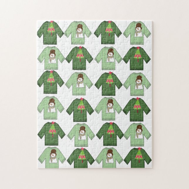 Joyeux Puzzle de Noël, affreux pulls de Noël (Vertical)