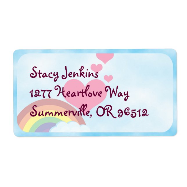 Joyeux Rainbow Cute Fun Retro Art Joy (Devant)