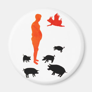 Joyeux Repas Aimant végétarien La Ferme