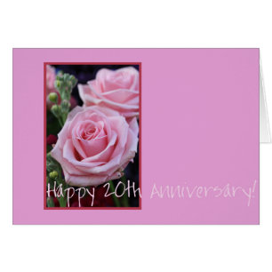 Joyeux roses du 20e anniversaire