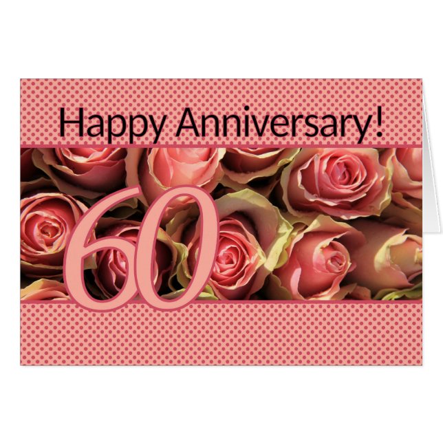 Joyeux roses du 60e anniversaire (Devant Horizontal)