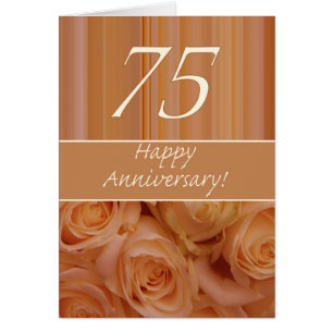 Joyeux roses du 75e anniversaire