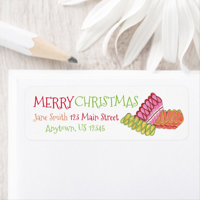 Joyeux ruban de Noël Dur Bonbons de vacances (En situation)