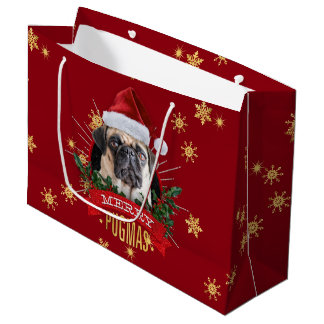 Joyeux sac de cadeau de Pugmas