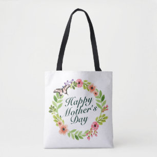 Joyeux Sac fourre-tout de la Fête des Mères Floral