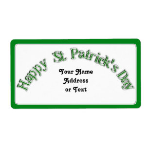Joyeux Saint-Patricks Day Courbé Texte Image