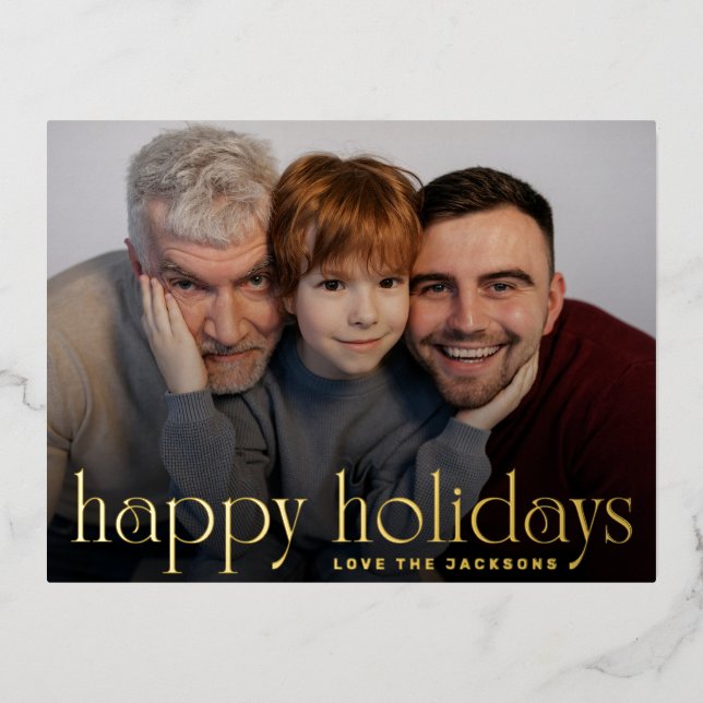 joyeux script joyeuses vacances photo noël (Recto)