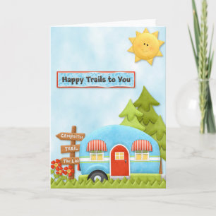 Joyeux sentiers pour vous Carte de Camping