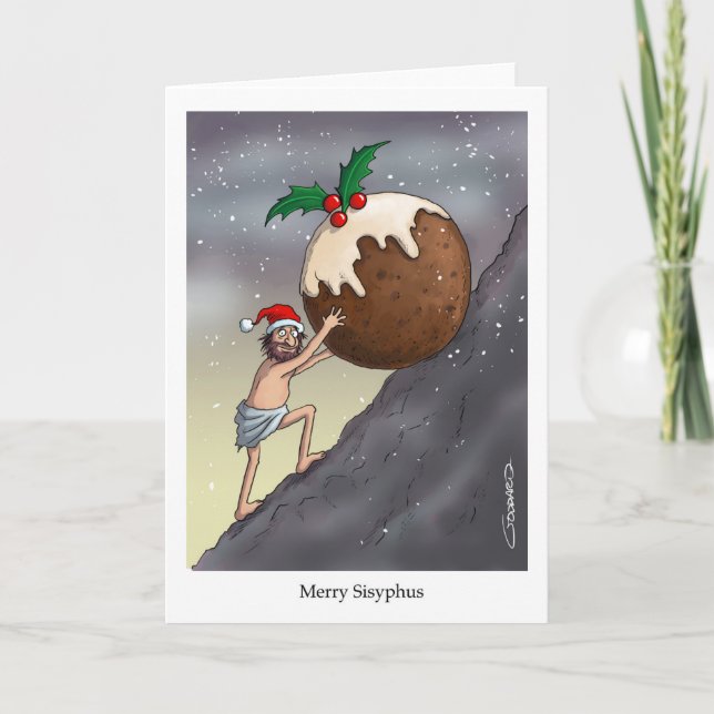 Joyeux Sisyphus ! Carte de Noël (Devant)