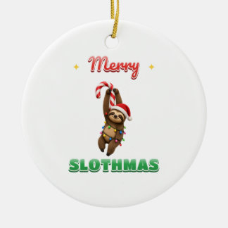 Joyeux Sloth Noël Ornement de Noël de Paresseux Mi