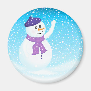 Joyeux Snowman Magnet