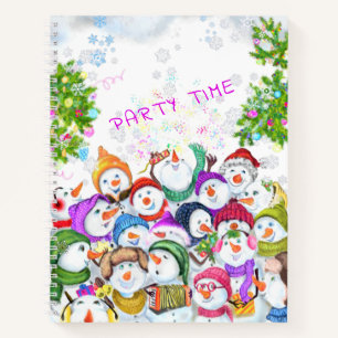 Joyeux Snowmans Joyeux Carnet de fête de Noël