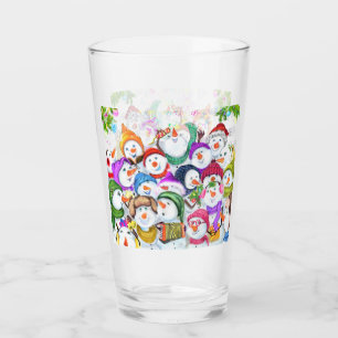 Joyeux Snowmans verre de Noël