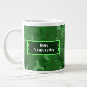 Joyeux St.Patrick's Day Géant Café Mug