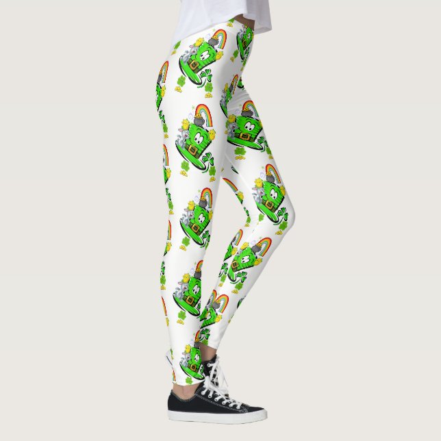 Joyeux St. Patrick's Day Lapin Legging (Droite)