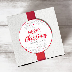 Joyeux Sticker cadeau de Noël/Joyeuses fêtes