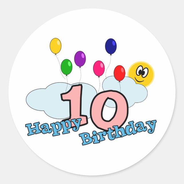Joyeux Sticker d'anniversaire (Devant)