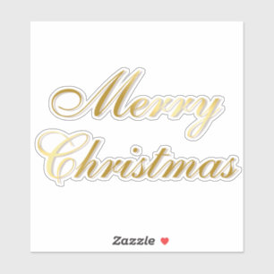 Joyeux Sticker Gold de Noël
