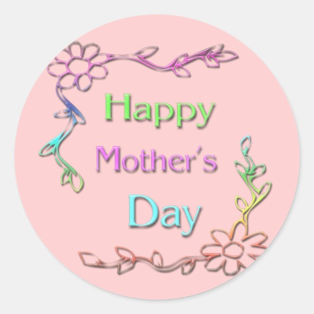 Joyeux Sticker pour la fête des mères (Devant)