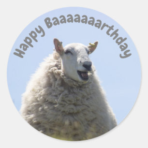 Joyeux Sticker pour mouton d'anniversaire