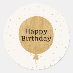 Joyeux Sticker Rond Anniversaire