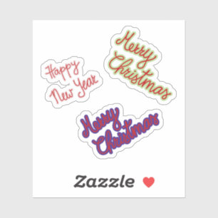 Joyeux Stickers Noël et Bonne Année