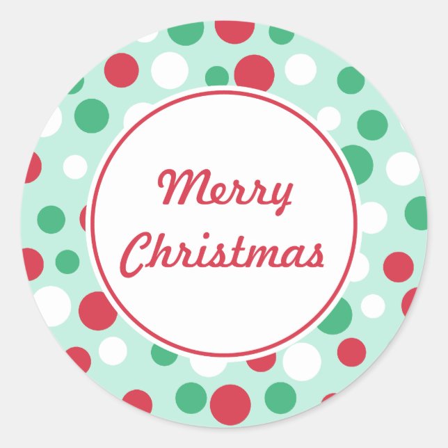 Joyeux Stickers Points de Noël (Devant)