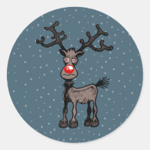Joyeux stressmas avec Rudolph le Sticker Reindeer
