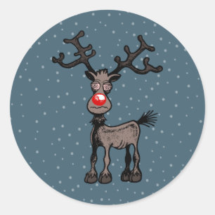 Joyeux stressmas avec Rudolph le Sticker Reindeer