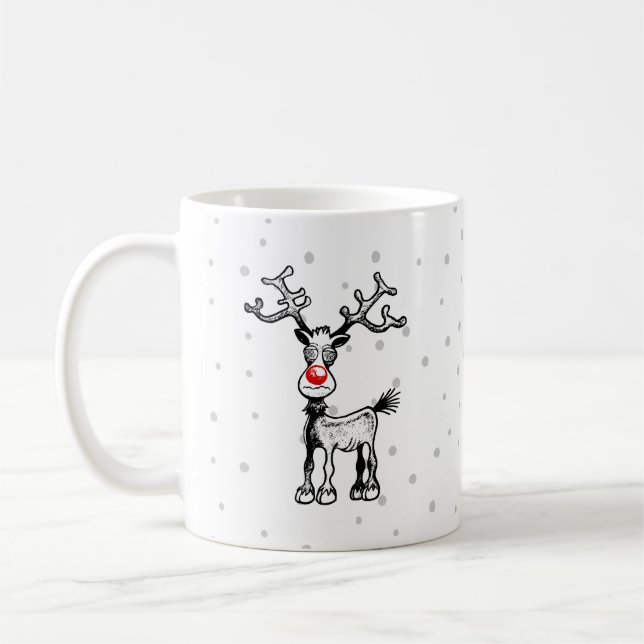 Joyeux stressmas avec Rudolph sur une Mug (Gauche)