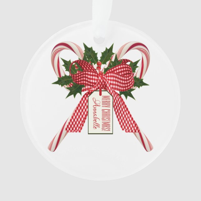 Joyeux Sucres de canne de Noël Nom de l'organisme  (devant)