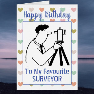 Joyeux Surveyor d'anniversaire