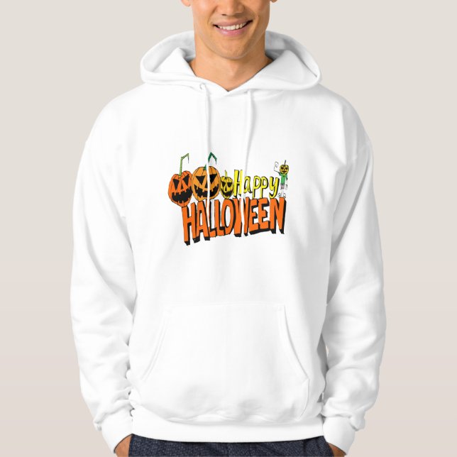 Joyeux Sweat - shirt à capuche citrouille Hallowee (Devant)