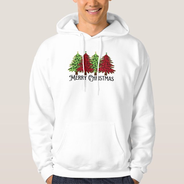 Joyeux Sweat - shirt à capuche de Noël (Devant)