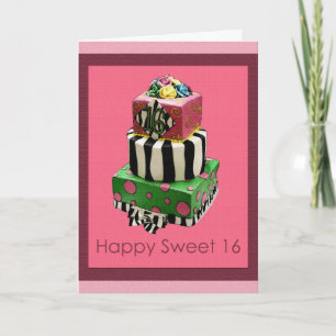 Joyeux Sweet 16 ! Carte d'anniversaire