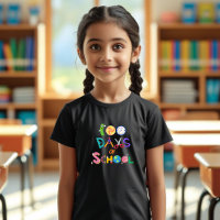 Joyeux T-shirt 100 Jours d'écoliers pour filles