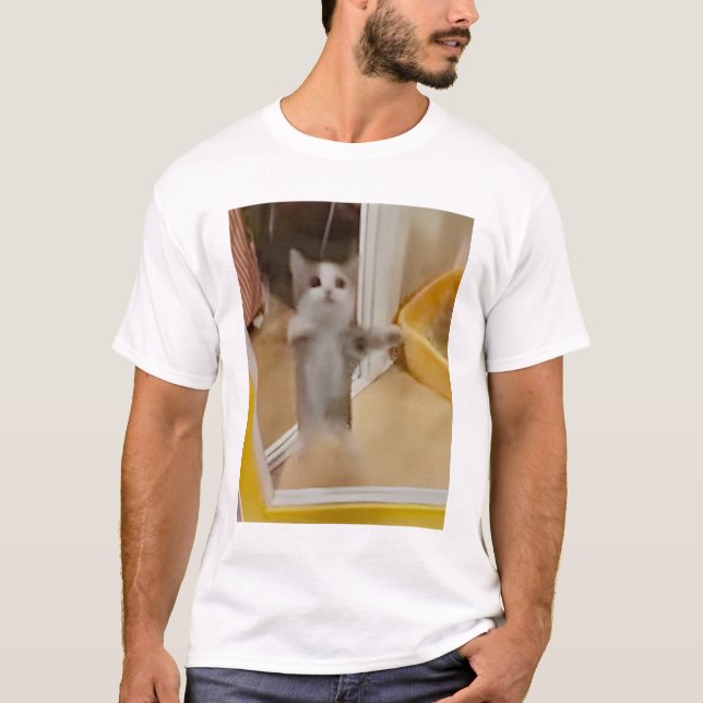 Joyeux T-shirt Cat Mens (Devant)