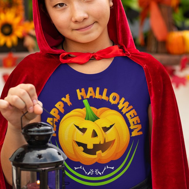 Joyeux T-shirt Citrouille d'Halloween Jack-O-Lante (Créateur téléchargé)