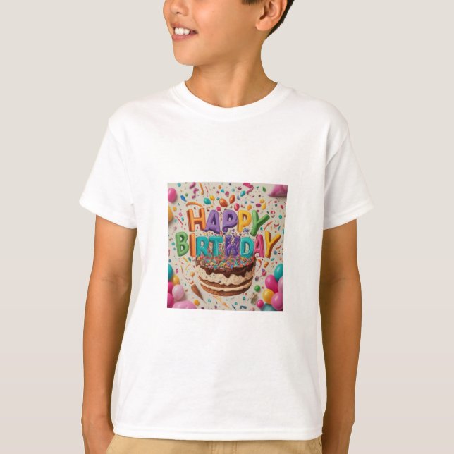 Joyeux t-shirt d'anniversaire (Devant)