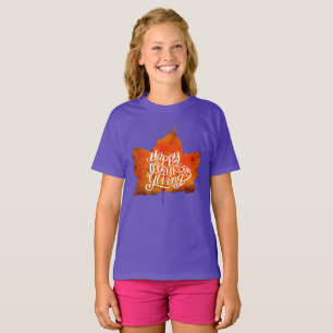 Joyeux T-Shirt de feuilles d'automne d'ACTION de G
