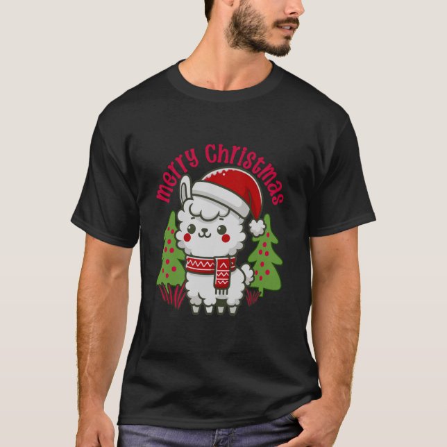 Joyeux T-shirt de Noël, Arbre de Noël (Devant)