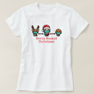 Joyeux T-shirt de Noël masqué
