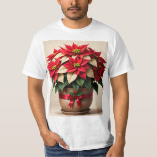 Joyeux T-shirt fleur de Noël