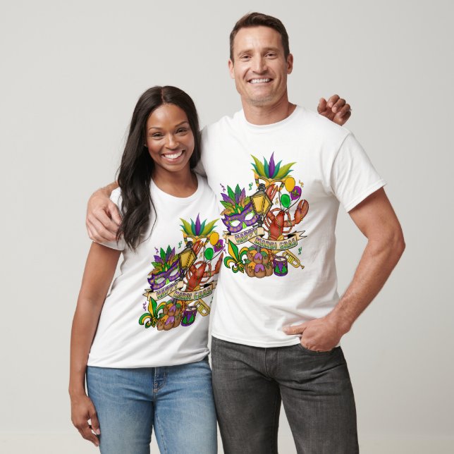 Joyeux T-shirt Mardi Gras (Unisexe)
