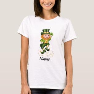 Joyeux T-shirt vert Gnome de la Saint Patrick's Da