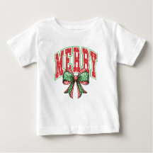Joyeux T-shirts pour bébés de Noël