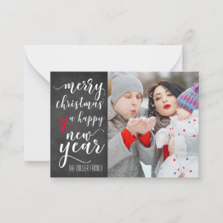 Joyeux tableau de bord de Noël Carte de voeux phot