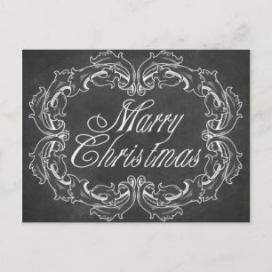Joyeux tableau vintage de la carte de Noël