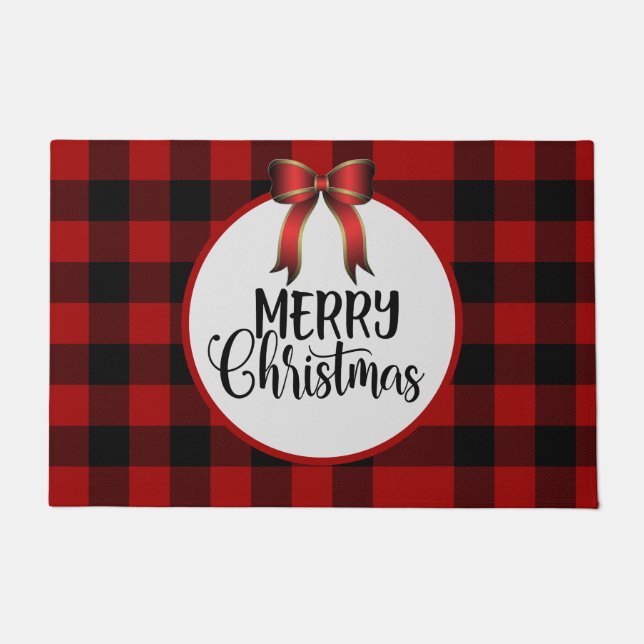 Joyeux tapis de porte de Noël (Devant)