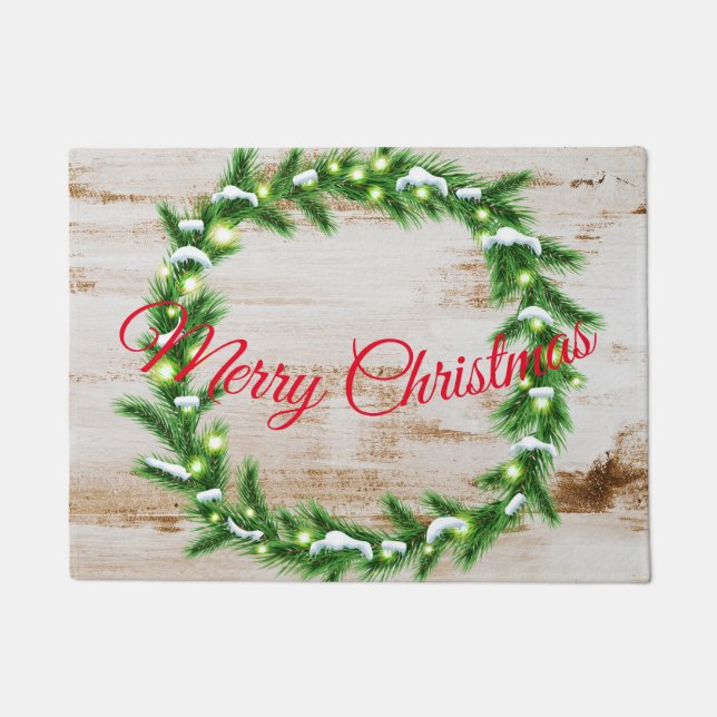 Joyeux tapis de portes de Noël (Devant)